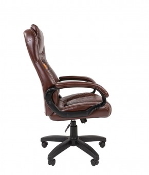 Кресло для руководителя  CHAIRMAN 432 (Экокожа коричневая) в Ишиме - ishim.ok-mebel.com | фото 3
