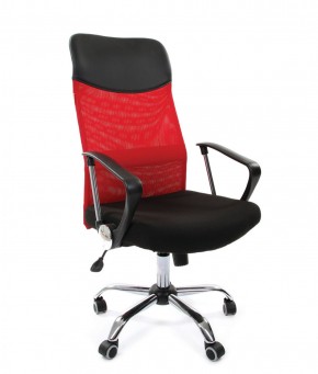 Кресло для руководителя CHAIRMAN 610 N (15-21 черный/сетка красный) в Ишиме - ishim.ok-mebel.com | фото 1