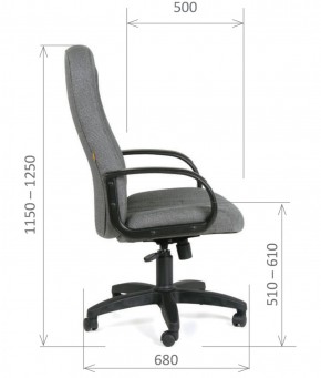 Кресло для руководителя  CHAIRMAN 685 СТ (ткань стандарт 10-356 черная) в Ишиме - ishim.ok-mebel.com | фото 6