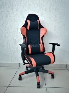 Кресло геймерское Barneo K-50 (черная сетка оранжевые вставки) в Ишиме - ishim.ok-mebel.com | фото