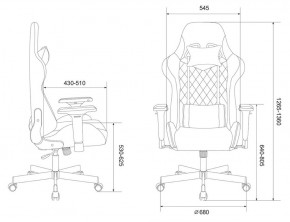 Кресло игровое Бюрократ VIKING 7 KNIGHT B FABRIC черный в Ишиме - ishim.ok-mebel.com | фото 4