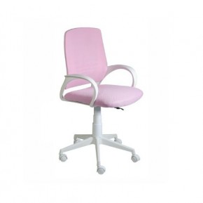 Кресло Ирис White сетка/ткань розовая в Ишиме - ishim.ok-mebel.com | фото 1