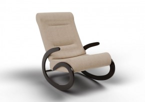 Кресло-качалка Мальта 10-Т-П (ткань/венге) ПЕСОК в Ишиме - ishim.ok-mebel.com | фото