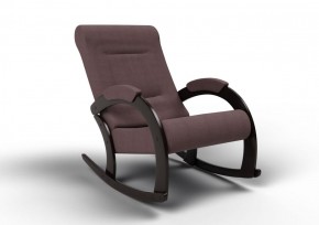 Кресло-качалка Венето 13-Т-КМ (ткань/венге) КОФЕ С МОЛОКОМ в Ишиме - ishim.ok-mebel.com | фото 1