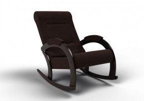 Кресло-качалка Венето 13-Т-Ш (ткань/венге) ШОКОЛАД в Ишиме - ishim.ok-mebel.com | фото 1