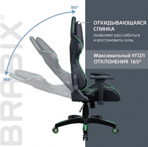 Кресло компьютерное BRABIX "GT Carbon GM-120" (черное/зеленое) 531929 в Ишиме - ishim.ok-mebel.com | фото 2