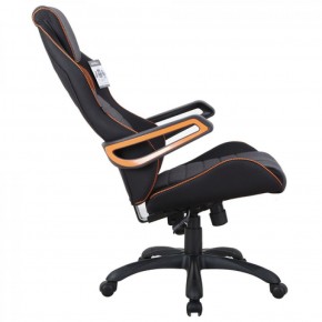 Кресло компьютерное BRABIX Techno Pro GM-003 (ткань черное/серое, вставки оранжевые) 531813 в Ишиме - ishim.ok-mebel.com | фото 4