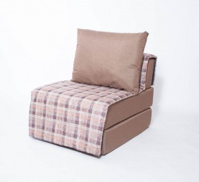 Кресло-кровать бескаркасное Харви (коричневый-квадро беж) в Ишиме - ishim.ok-mebel.com | фото