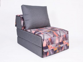 Кресло-кровать бескаркасное Харви (серый-сноу манго) в Ишиме - ishim.ok-mebel.com | фото