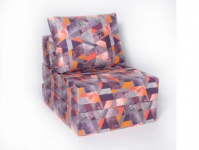 Кресло-кровать-пуф бескаркасное Окта (Велюр принт 2) в Ишиме - ishim.ok-mebel.com | фото 1