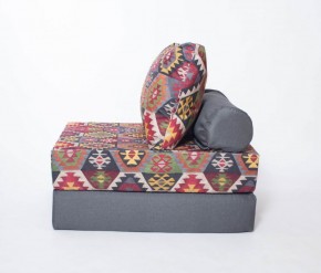 Кресло-кровать-пуф бескаркасное Прайм (мехико серый-графит) в Ишиме - ishim.ok-mebel.com | фото