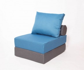 Кресло-кровать-пуф бескаркасное Прайм (синий-графит (Ф)) в Ишиме - ishim.ok-mebel.com | фото