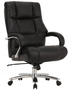Кресло офисное BRABIX PREMIUM "Bomer HD-007" (рециклированная кожа, хром, черное) 531939 в Ишиме - ishim.ok-mebel.com | фото