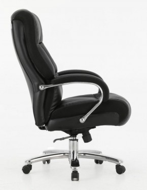 Кресло офисное BRABIX PREMIUM "Bomer HD-007" (рециклированная кожа, хром, черное) 531939 в Ишиме - ishim.ok-mebel.com | фото 3