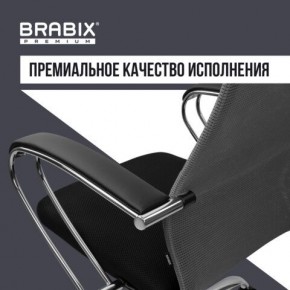 Кресло офисное BRABIX PREMIUM "Ultimate EX-800" хром, плотная двойная сетка Х2, черное/серое, 532912 в Ишиме - ishim.ok-mebel.com | фото 7