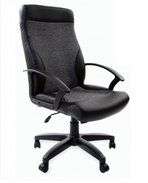 Кресло офисное BRABIX "Trust EX-535" (экокожа/черная/ткань серая) 531383 в Ишиме - ishim.ok-mebel.com | фото
