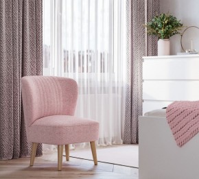 Кресло Унельма светло-розовый, ткань рогожка в Ишиме - ishim.ok-mebel.com | фото 3