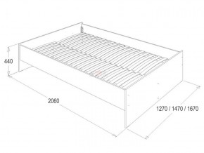 Кровать 1.6 каркас + спинка головная + 2 ящика Ольга-14 без основания в Ишиме - ishim.ok-mebel.com | фото 3