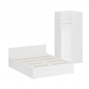 Кровать 1600 + Шкаф угловой Стандарт, цвет белый, ШхГхВ 163,5х203,5х70 + 81,2х81,2х200см., сп.м. 1600х2000 мм., без матраса, основание есть в Ишиме - ishim.ok-mebel.com | фото 4