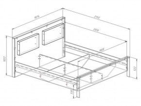 Кровать 1800 с плитой 22 мм ЛИБЕРТИ + основание в Ишиме - ishim.ok-mebel.com | фото 3