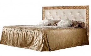 Кровать 2-х спальная (1,4 м) Тиффани штрих-лак/золото с мягким изголовьем (ТФКР140-2) в Ишиме - ishim.ok-mebel.com | фото