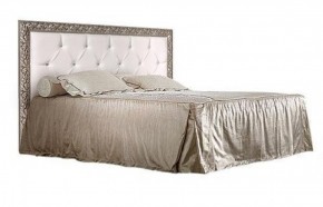 Кровать 2-х спальная(1,6 м)Тиффани Premium черная/серебро с мягким элементом со стразами с подъемным механизмом (ТФКР-2[3][7](П) в Ишиме - ishim.ok-mebel.com | фото