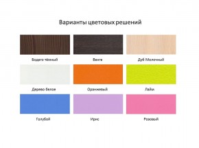 Кровать 2-х ярусная Юниор 1 + бортик (800*1900) Белое дерево, Анкор темный, Венге, Дуб сонома в Ишиме - ishim.ok-mebel.com | фото 6