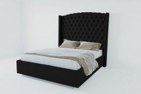 Кровать Берлин ЛЮКС с ПМ 800 (экокожа кольт ч) в Ишиме - ishim.ok-mebel.com | фото