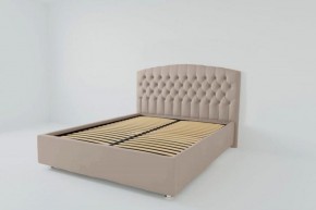 Кровать Берлин с ортопедическим основанием 800 (велюр серый) в Ишиме - ishim.ok-mebel.com | фото 2