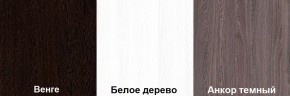 Кровать-чердак Пионер 1 (800*1900) Белое дерево, Анкор темный, Венге в Ишиме - ishim.ok-mebel.com | фото 3