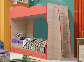 Кровать детская 2-х ярусная Юниор-1.1 (800*2000) ЛДСП в Ишиме - ishim.ok-mebel.com | фото 1