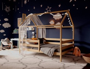 Кровать-домик 80*160 без покраски в Ишиме - ishim.ok-mebel.com | фото 2