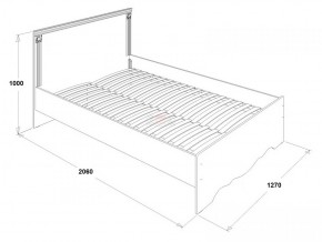 Кровать двойная Ольга 1Н + 2-а ящика (1200*2000) в Ишиме - ishim.ok-mebel.com | фото 2