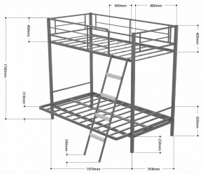 Кровать двухъярусная Дакар 2 в Ишиме - ishim.ok-mebel.com | фото 2