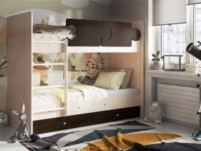 Кровать двухъярусная "Тетрис" (щиты) с бортиками + ящики в Ишиме - ishim.ok-mebel.com | фото 3