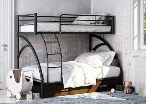 Кровать двухъярусная "Виньола-2 Я" с ящиком Черный/Венге в Ишиме - ishim.ok-mebel.com | фото