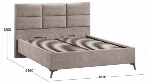 Кровать двуспальная Делана с ПМ Тип 1 в Ишиме - ishim.ok-mebel.com | фото 3