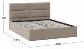 Кровать двуспальная Глосс с ПМ Тип 1 в Ишиме - ishim.ok-mebel.com | фото 4
