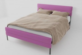 Кровать Горизонт Мини с ортопедическим основанием 1200 (велюр розовый) в Ишиме - ishim.ok-mebel.com | фото