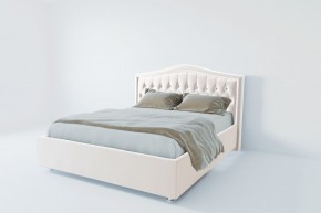 Кровать Калининград с ПМ 1200 (экокожа белая) в Ишиме - ishim.ok-mebel.com | фото 2