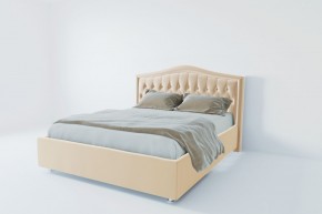 Кровать Калининград с ПМ 800 (экокожа бежевая) в Ишиме - ishim.ok-mebel.com | фото 2