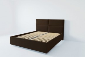 Кровать Корсика с ортопедическим основанием 800 (экокожа коричневая) в Ишиме - ishim.ok-mebel.com | фото 2