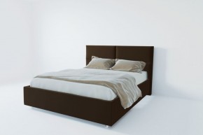 Кровать Корсика с ПМ 1600 (экокожа коричневая) в Ишиме - ishim.ok-mebel.com | фото 2