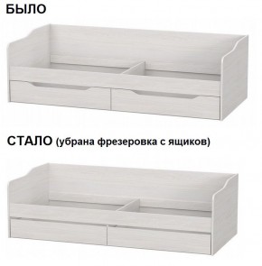 Кровать КР 1 Серия 2 + основание ДСП Лайт 0.9х2.0 (Ясень Анкор светлый) в Ишиме - ishim.ok-mebel.com | фото 2