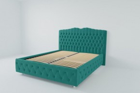 Кровать Нягань с ортопедическим основанием 800 (велюр бирюзовый) в Ишиме - ishim.ok-mebel.com | фото 2