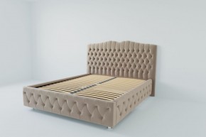 Кровать Нягань с ортопедическим основанием 800 (велюр светло-серый) в Ишиме - ishim.ok-mebel.com | фото 2