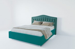 Кровать Нягань с ПМ 1200 (велюр бирюзовый) в Ишиме - ishim.ok-mebel.com | фото 2
