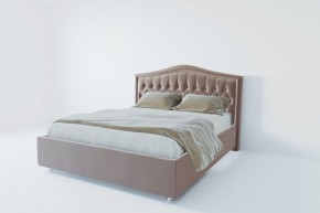 Кровать Нягань с ПМ 1200 (велюр серый) в Ишиме - ishim.ok-mebel.com | фото 2