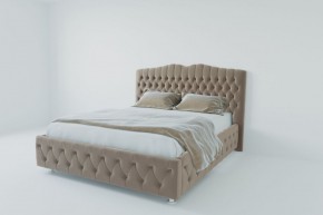 Кровать Нягань с ПМ 2000 (велюр серый) в Ишиме - ishim.ok-mebel.com | фото 2