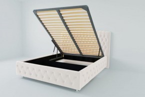 Кровать Нягань с ПМ 900 (экокожа белая) в Ишиме - ishim.ok-mebel.com | фото 2